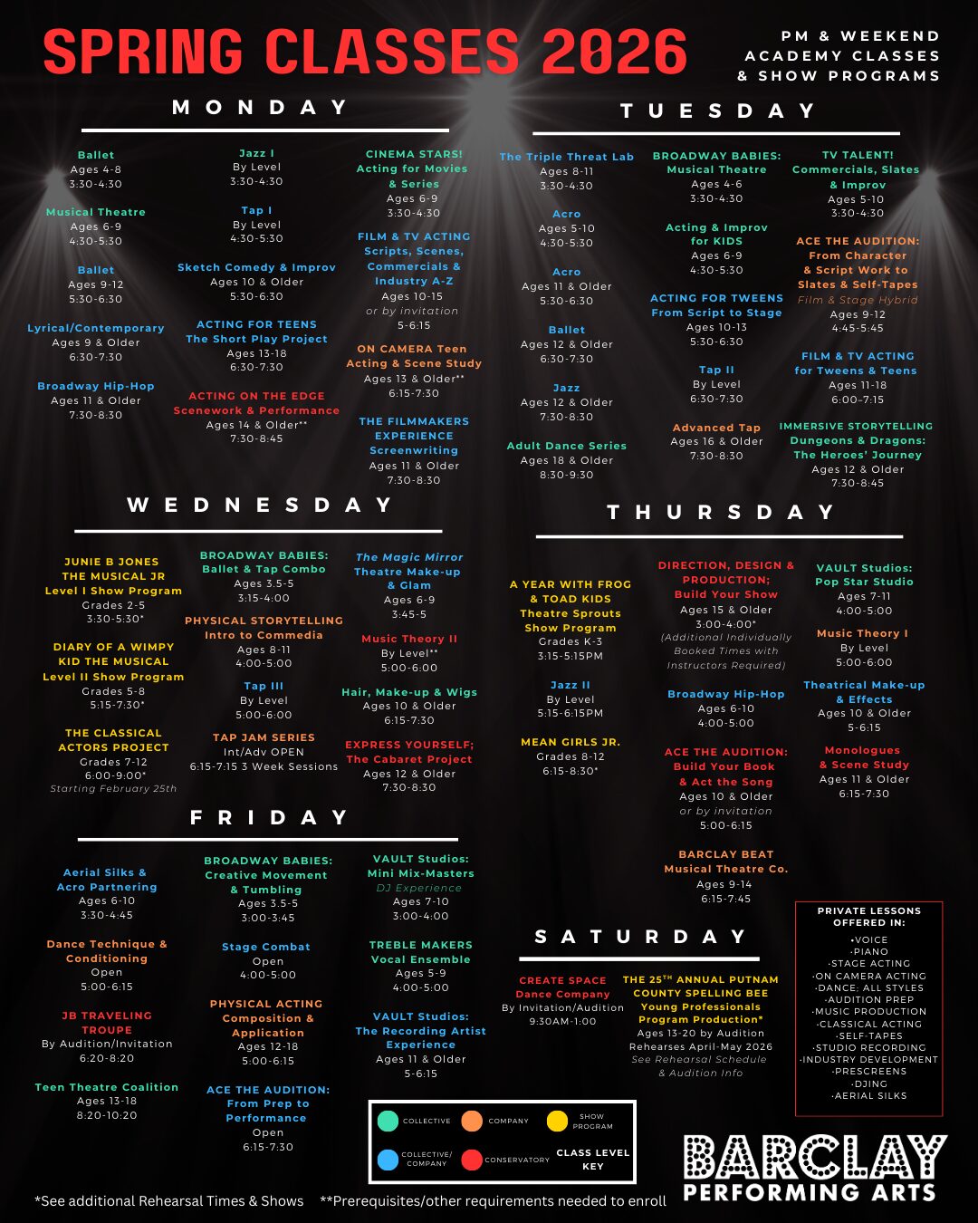 SPRING 2026 ACADEMY PM CLASS SCHEDULE & info INSTA Post (45)