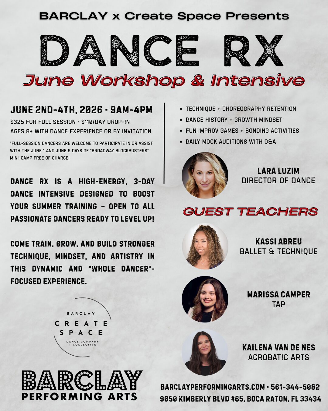 Dance Workshop June 2026 in Boca Raton
