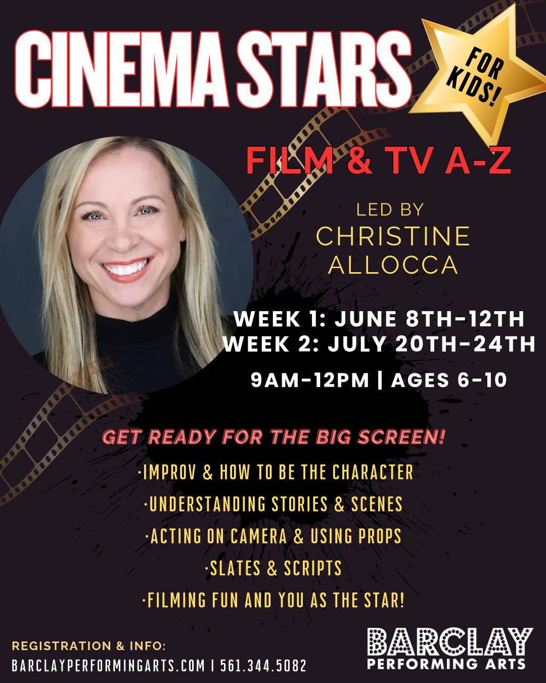 F20DE1EF-D1C4-4BB7-B5B1-7AE0BF48B6CESummer 2026 On-Camera & Film Acting Camps - Cinema Stars Film & TV A-Z